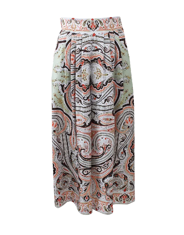 Palazzo Crop Pant Relaxed High-Waist Trousers