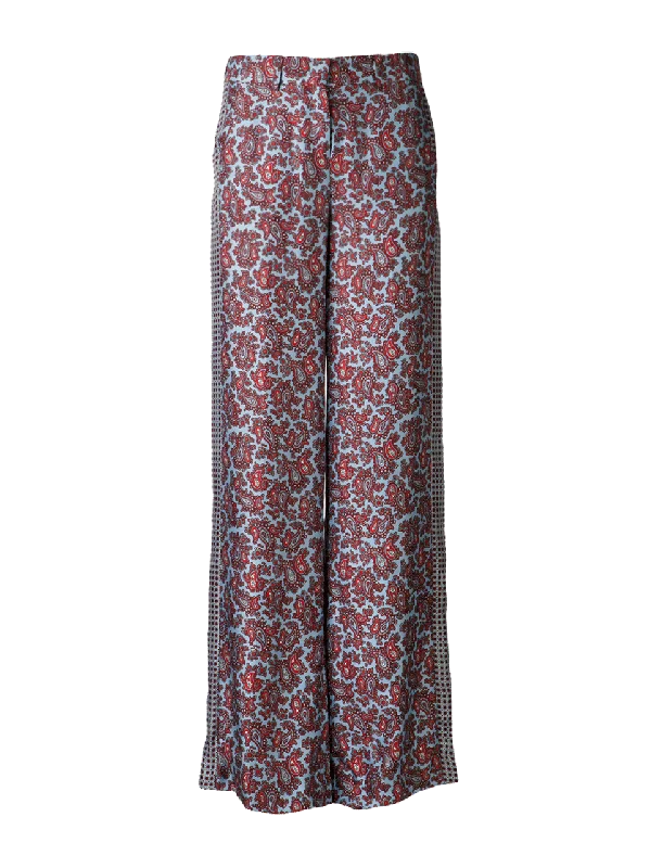 Paisley Print Tuxedo Pant Cozy Lounge Pants