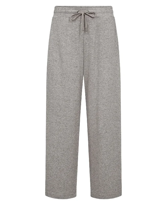 Biara 74 Pants - Light Grey Melange Comfortable Pleated Pants