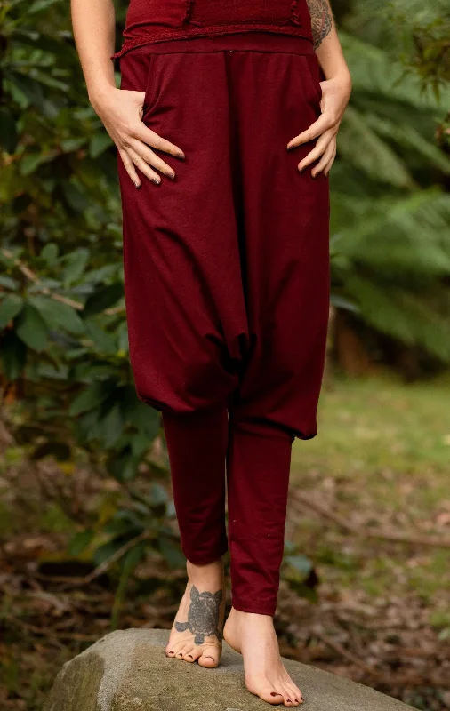 Lee Harem Yoga Pants - Maroon Sleek Black Pants
