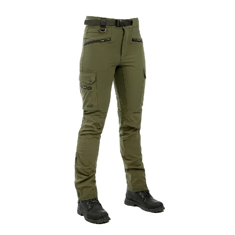 Motion Flex Pant Lady Olive (Short) Inseam 30" Casual Plaid Pants