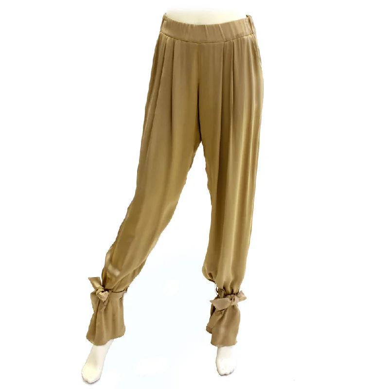 Jijil Pants - Cognac Size 40 Elegant High-Waist Pants