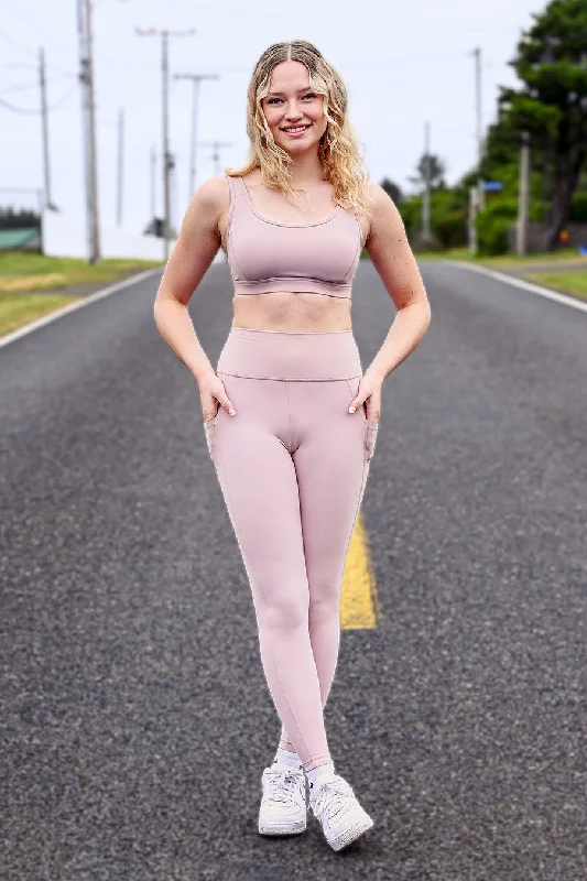 SoftLuxe Yoga Pants with Pockets Comfortable Denim Trousers