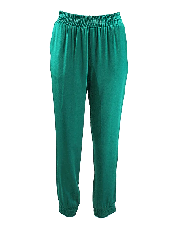 Satin PJ Pant Classic Pleated Pants