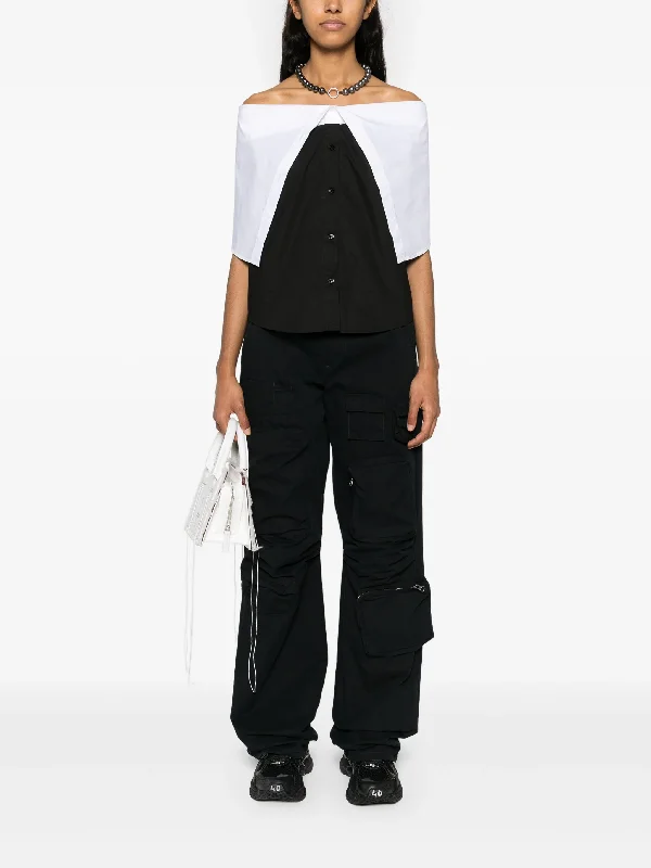 MM6 Maison Margiela - Women Cargo Pocket Pants Casual Drawstring Pants