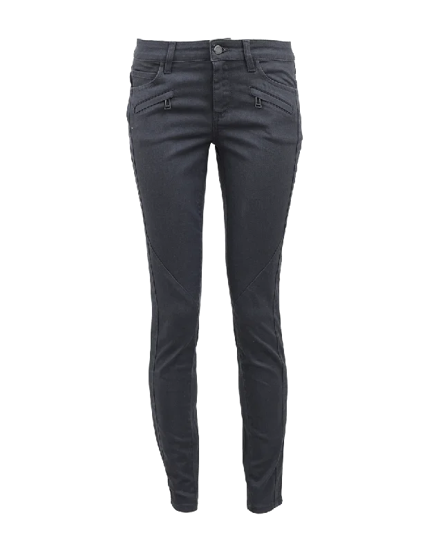 Amelie Coated Stretch Denim Pant Fashionable Jogger Pants