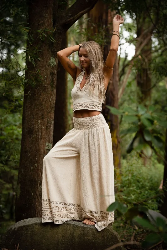 River Wide Pants - Sand Modern Skinny Pants