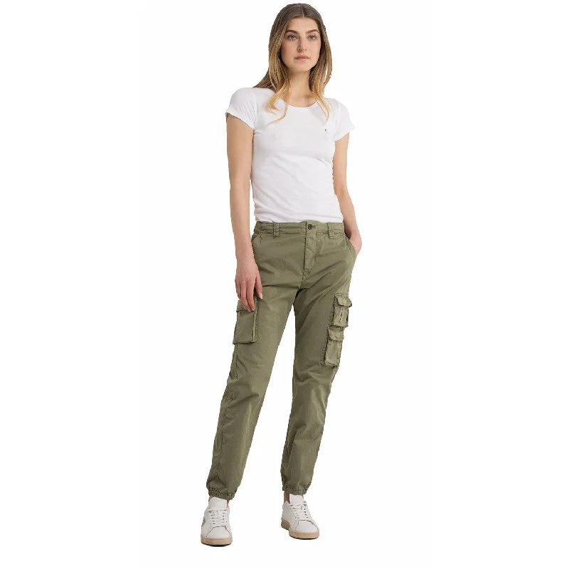 Replay Women's Regular Natural Component Pant Chic Checkered Pants