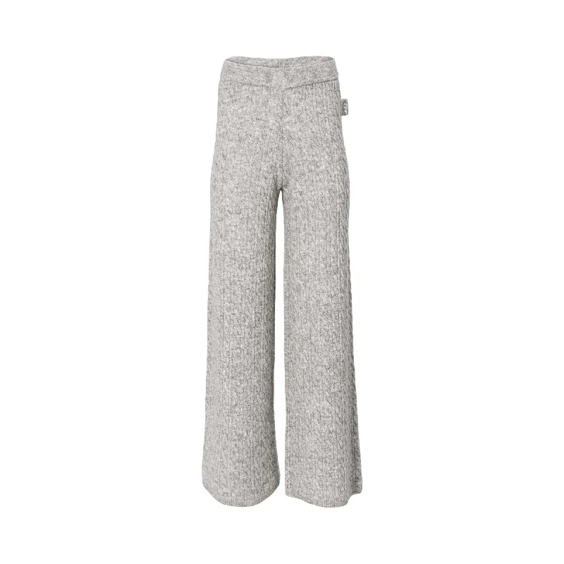 Ice Play Women's Grey Melange Casual Pant Casual Yoga Pants