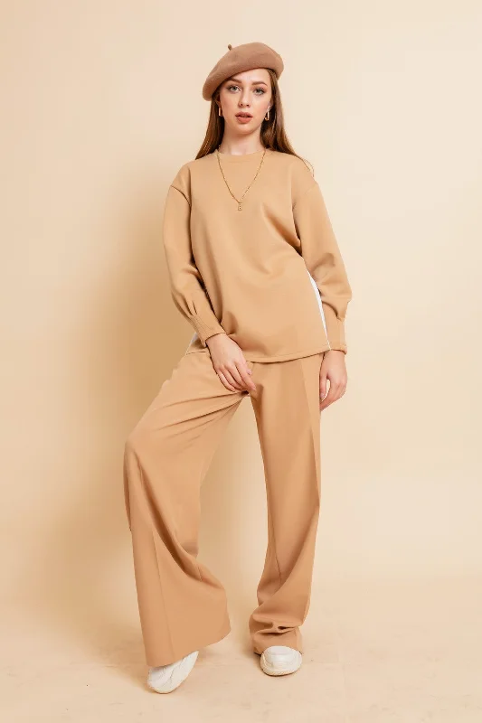 Female Palazzo Pants Chic Faux Leather Pants