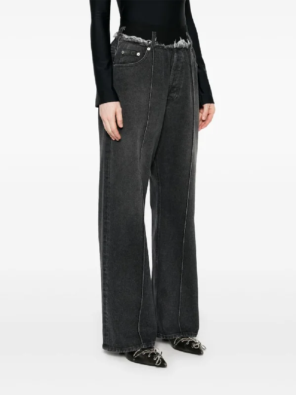 ALAINPAUL - Women Denim Elasticated Pant Trendy Printed Leggings