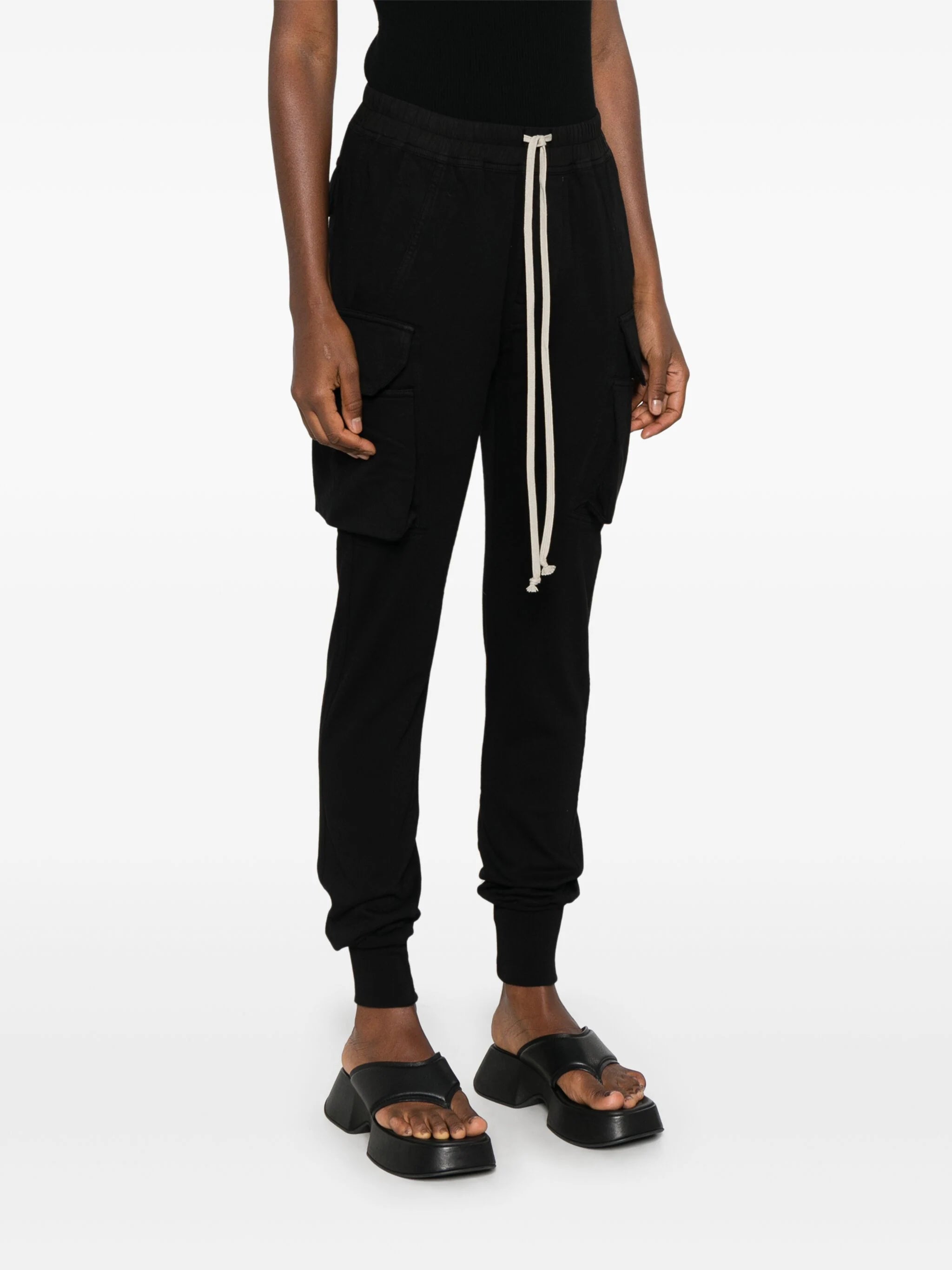 RICK OWENS DRKSHDW - Women Mastodon Cut Pants High-Waist Trousers