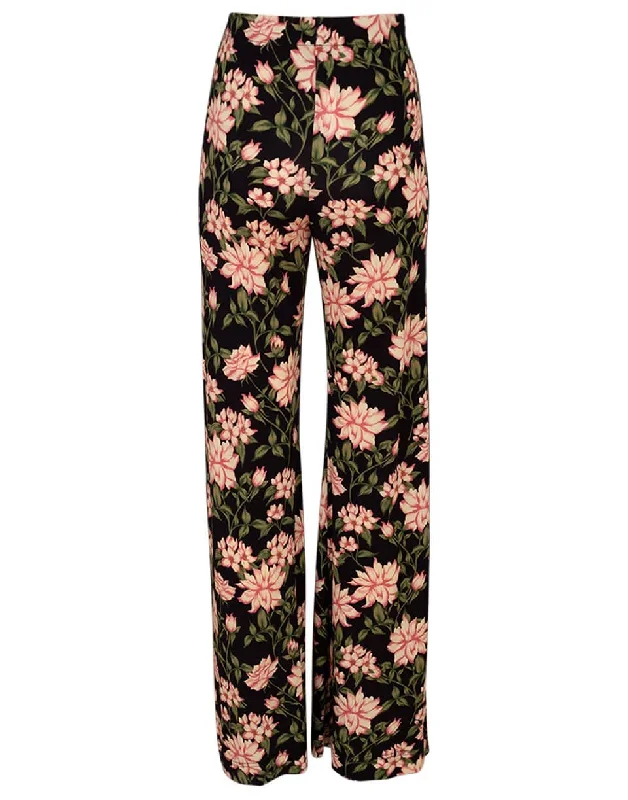 Wide Leg Print Pant Formal Dress Pants