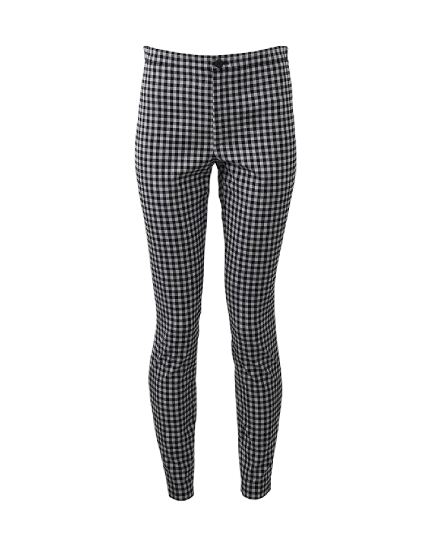 Skinny Gingham Pant Comfy Athletic Pants