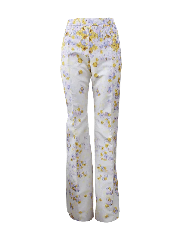 Printed Wide Leg Pant Trendy Wide-Legged Trousers