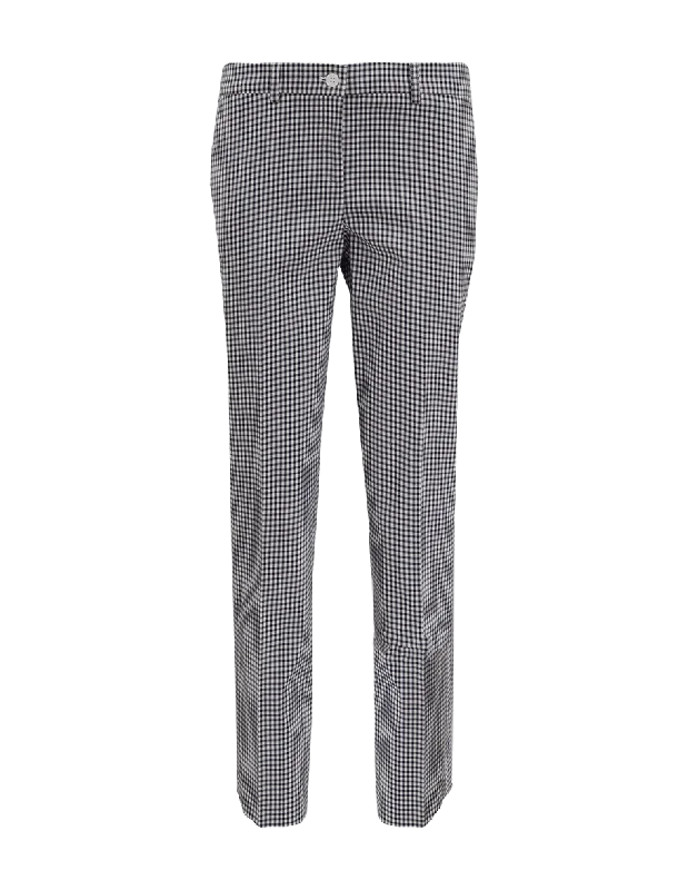 Skinny Gingham Samantha Pant Lightweight Jogger Pants