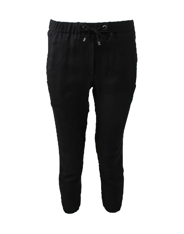 Satin Pant Chic Faux Leather Pants