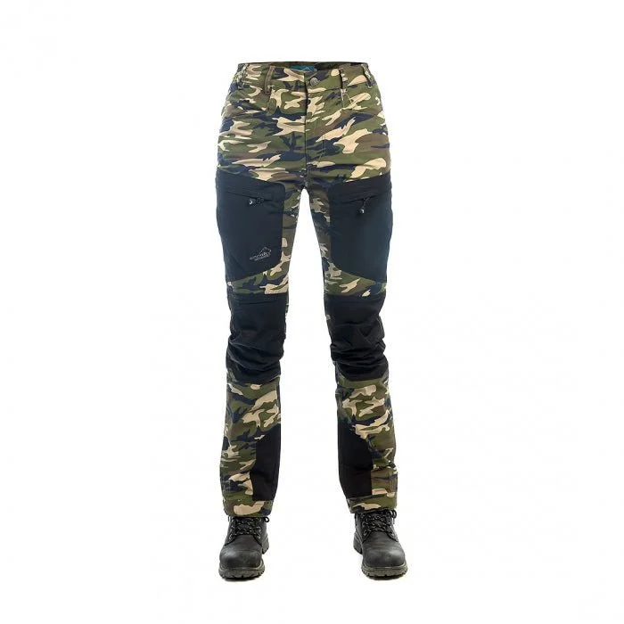 Active Stretch Pants Lady Camo Olive (Regular) Modern Stretch Trousers