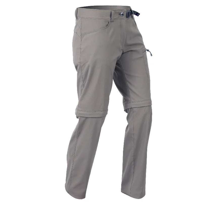 Bimberi Stretch Zip-Off Pants Women Classic Chino Pants