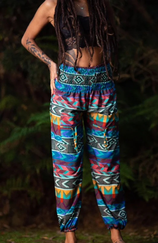 Yoga Savasana Pants - Multicolor Soft Wool Pants