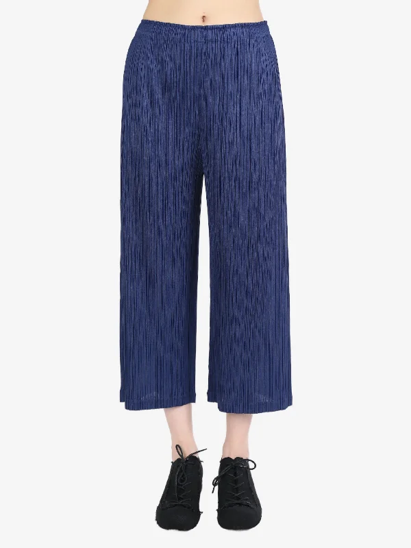 PLEATS PLEASE ISSEY MIYAKE - Women Thicker Bottoms 1 Pants Trendy Work Pants