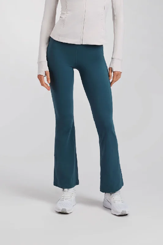 Bootcut High Waisted Yoga Pants Comfy Cargo Trousers