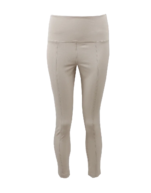 Twill Cropped Pants Trendy Wide-Leg Pants