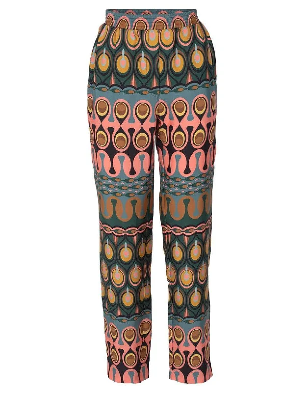 Elastic Waist Pajama Pant Relaxed Linen Pants