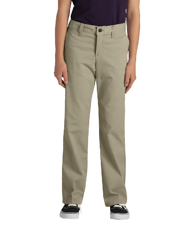 Dickies Women's Straight Leg Pants - Desert Sand Comfy Athletic Pants