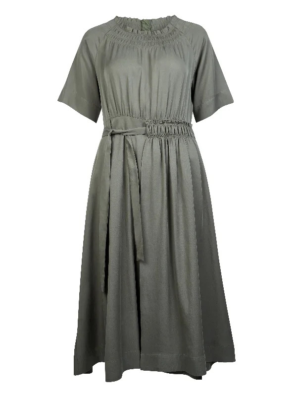 YMKE belt dress - Olive