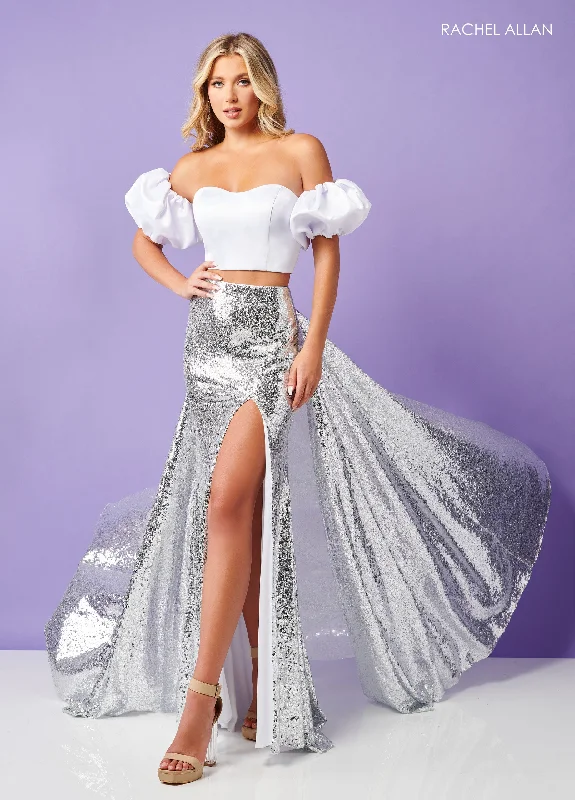 Prom Dress 70298 | White/Silver