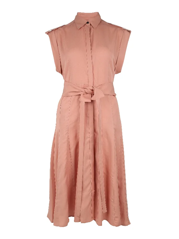 YMKE short-sleeved dress - Peach puff