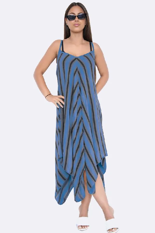 Chevron - Denim Blue