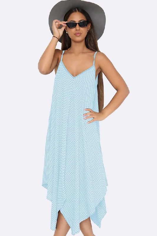 Pinstripe - Sky Blue