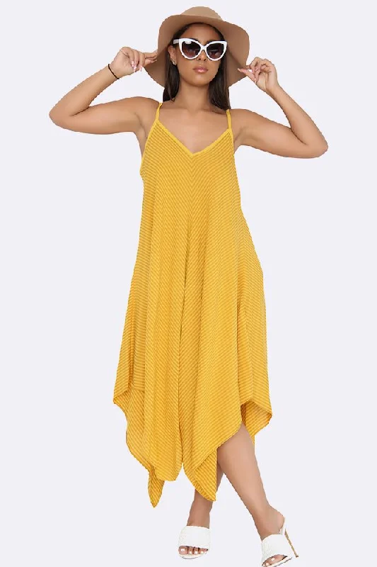 Pinstripe - Mustard Yellow