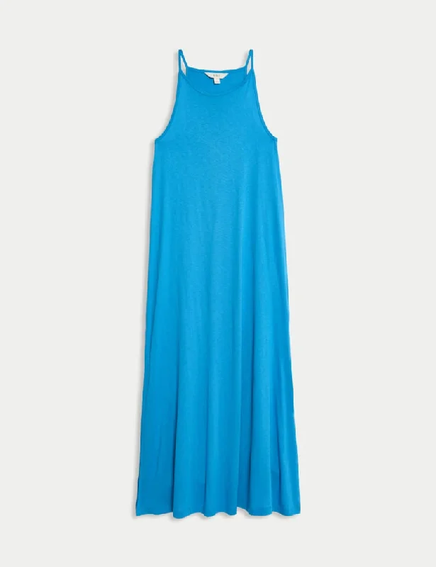 Jersey Halter Neck Midaxi Beach Dress