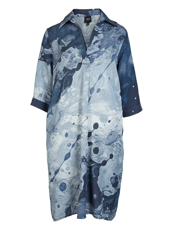 XOEY Tunic Dress - Blue mix