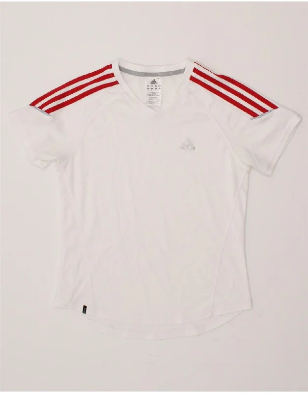 ADIDAS Womens Clima 365 T-Shirt Top UK 12 Medium White Polyester Elasticated Padded Insulated ADIDAS Womens Clima 365 T-Shirt Top UK 12 Medium White Polyester Elasticated Padded Insulated