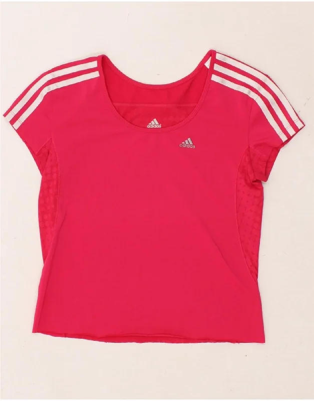 ADIDAS Womens Climacool T-Shirt Top UK 4/6 XS Pink Mesh Fabric Canvas Fabric Denim Fabric ADIDAS Womens Climacool T-Shirt Top UK 4/6 XS Pink Mesh Fabric Canvas Fabric Denim Fabric