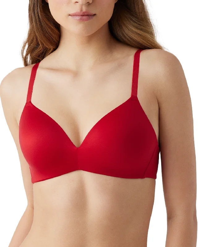 B. Tempt'd By Wacoal Future Foundation Wire free T-Shirt Bra (More colors available) - 956281 - Haute Red Notch Collar Peter Pan Collar Cowl Neck B. Tempt'd By Wacoal Future Foundation Wire free T-Shirt Bra (More colors available) - 956281 - Haute Red Notch Collar Peter Pan Collar Cowl Neck