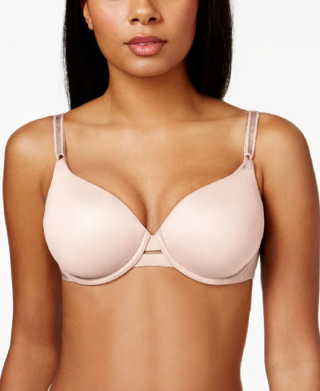 Calvin Klein Invisibles Full Coverage T-shirt Bra Qf1184 Bare- Nude 01 Cashmere Blend Cotton Blend Poly Blend Calvin Klein Invisibles Full Coverage T-shirt Bra Qf1184 Bare- Nude 01 Cashmere Blend Cotton Blend Poly Blend