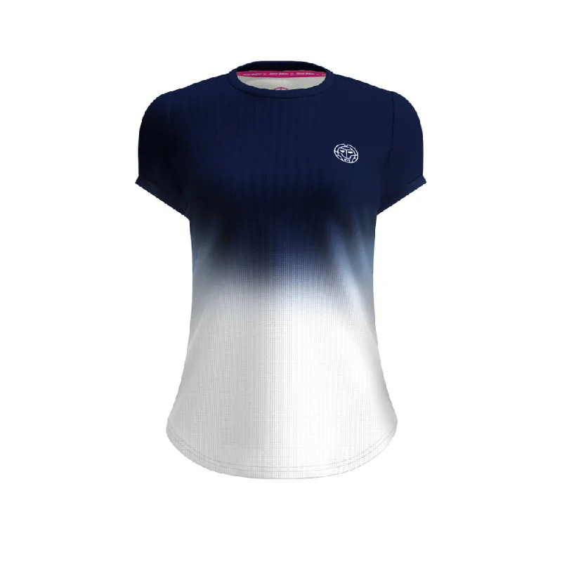 Bidi Badu Crew Gradiant Tee (Women's) - Dark Blue/White Front Pockets Side Pockets Patch Pockets Bidi Badu Crew Gradiant Tee (Women's) - Dark Blue/White Front Pockets Side Pockets Patch Pockets