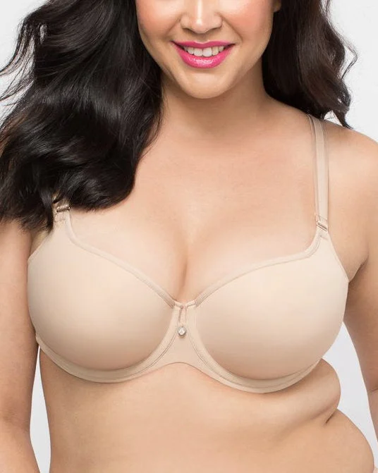 Curvy Couture Tulip Smooth Underwire T-Shirt Bra (More colors available) - 1274 - Nude Iron Safe Non-Iron Wrinkle Free Curvy Couture Tulip Smooth Underwire T-Shirt Bra (More colors available) - 1274 - Nude Iron Safe Non-Iron Wrinkle Free