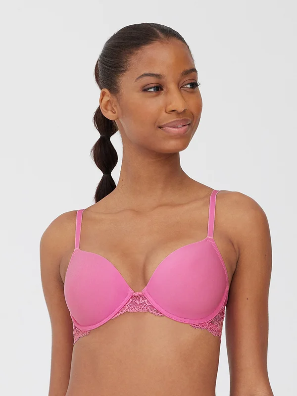 Goddess Plunge T-Shirt Bra Welt Pockets Slit Pockets Flap Pockets