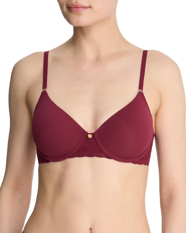 Natori Bliss Perfection T-Shirt Bra (More colors available) - 721154 - Dark Cherry Elegant Classic Vintage Natori Bliss Perfection T-Shirt Bra (More colors available) - 721154 - Dark Cherry Elegant Classic Vintage