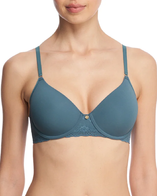 Natori Bliss Perfection T-Shirt Bra (More colors available) - 721154 - Poolside Notch Collar Peter Pan Collar Cowl Neck Natori Bliss Perfection T-Shirt Bra (More colors available) - 721154 - Poolside Notch Collar Peter Pan Collar Cowl Neck