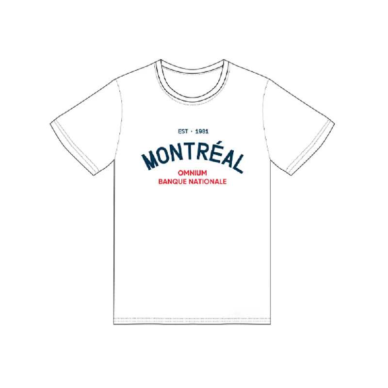 NBO Montreal Tee (Women's) - White Hooded Caped Shawl Collar