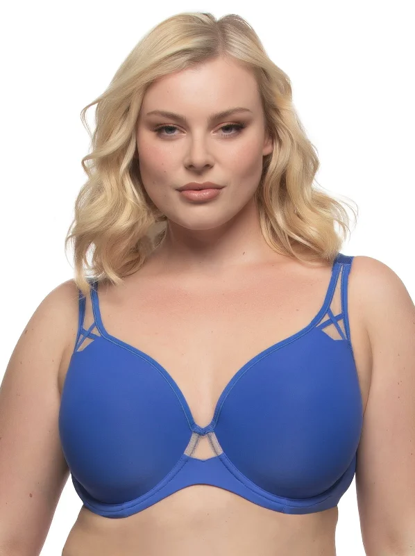 Amaranth Plush T-Shirt Bra Thin T-Shirt Open Front Quick Dry