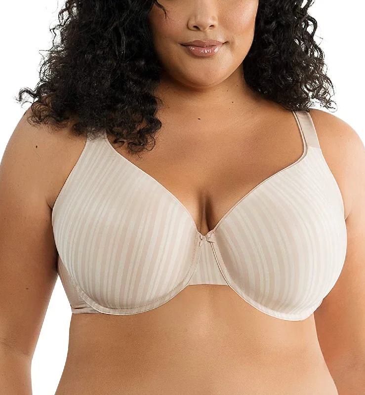 Parfait Aline Full Coverage Underwire T-shirt Bra (P5251) - Nude V-Neck T-Shirt Long Sleeve Cotton Parfait Aline Full Coverage Underwire T-shirt Bra (P5251) - Nude V-Neck T-Shirt Long Sleeve Cotton