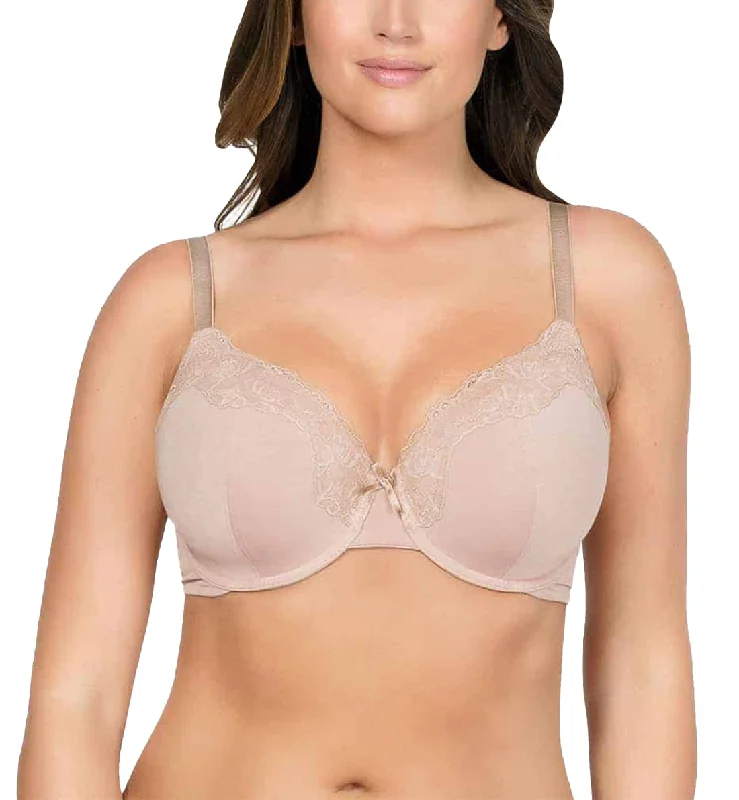 Parfait Tess Modal T-Shirt Plunge Underwire Bra (P50212) - Bare Cotton Fabric Linen Fabric Terry Fabric Parfait Tess Modal T-Shirt Plunge Underwire Bra (P50212) - Bare Cotton Fabric Linen Fabric Terry Fabric